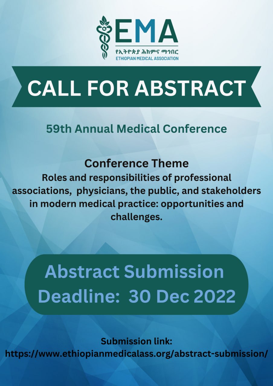 Call For Abstracts - Ethiopian Medical Association